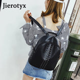 Mini Rivet Backpack for Teens Women, PU Leather Purse Pouch Sac A Dos