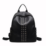 Mini Rivet Backpack for Teens Women, PU Leather Purse Pouch Sac A Dos