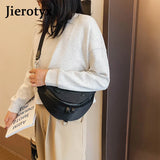 Solid Waist Bag Fanny Packs For Women Chain Strap Punk Female Belt Bag