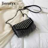 Tassel Diamonds Mini Chain Shoulder Bag Crossbody Rivets