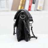 Women PU Leather Skull Handbag Shoulder Bag Chains Rivet
