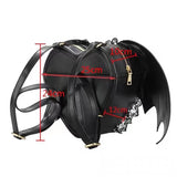 Gothic Bat Wing Women Backpack Bag Punk School Bags for Girl