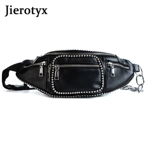 Leather Waist Bag Women Fanny Packs Belt Bag Chest Handbag