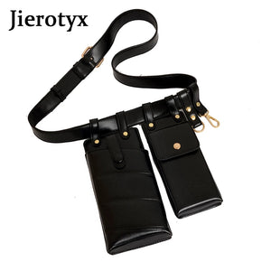 Gothic Women Waist Bags Mobile Phone Packs Hip-Hop Chest Bags