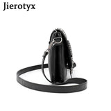 JIETOTYX Rivet Messenger Bags Women Skull Punk Bag Vintage Gothic Shoulder Bag