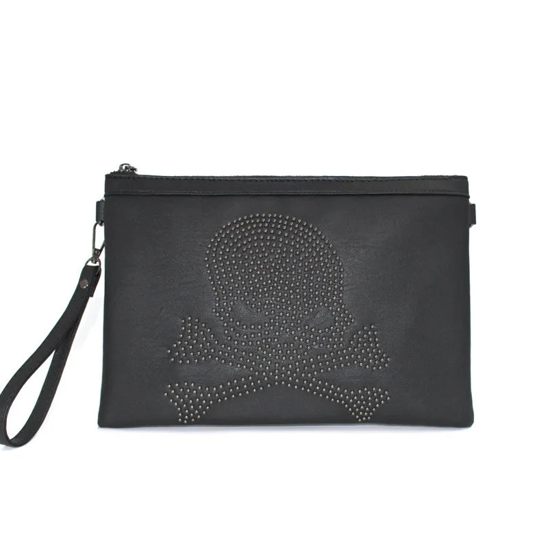 JIETOTYX Skull Purse Gothic Studded Punk Coffin Rivet Purses