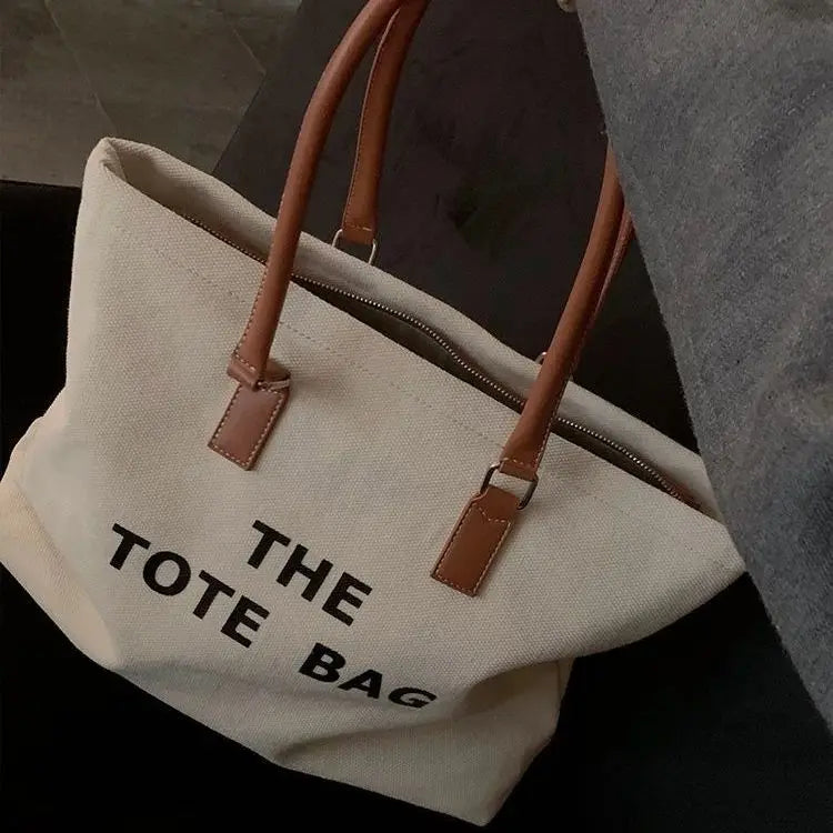 Brands Canvas Tote Letter Shopper Bag Women's Crossbody Bag