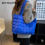 Large Winter Shoulder Bag Nylon Handbags Top Handle Bag