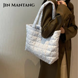 Large Winter Shoulder Bag Nylon Handbags Top Handle Bag