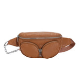 Crocodile Pattern Waist Bag for Women, Phone Packs Fanny Chest Pack