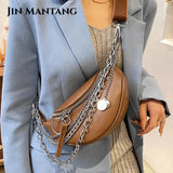 Women's Leather Waist Belt Bag Crossbody Chest Pack Phone Purse Fanny Pack