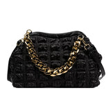 Women Acrylic Chain Handbags Prom Fold Shoulder Bag