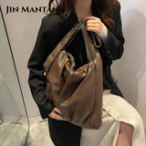 Women Shoulder Bags Soft PU Leather Handbag Casual Lady Totes Large Capacity