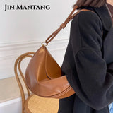 Vintage Saddle Bag Small PU Leather Crossbody Lock Flap Purse