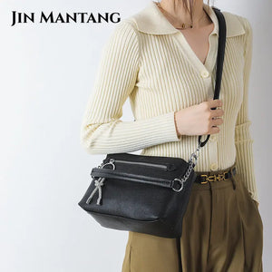 Women's Zipper Tote Bag PU Leather Shoulder Handbag