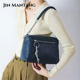Women's Zipper Tote Bag PU Leather Shoulder Handbag