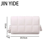 Spring Wild Plaid Shoulder Bag Women Ladies Small Square Bag