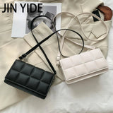 Spring Wild Plaid Shoulder Bag Women Ladies Small Square Bag