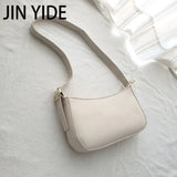 Women's PU Leather Zipper Underarm Bag Casual Travel Crossbody Handbag