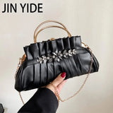 Small Shoulder Bag Metal Chain Messenger Bag