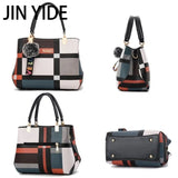 Plaid Shoulder Bag Women Messenger Crossbody Totes