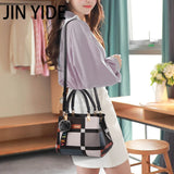 Plaid Shoulder Bag Women Messenger Crossbody Totes