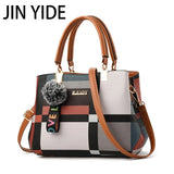 Plaid Shoulder Bag Women Messenger Crossbody Totes