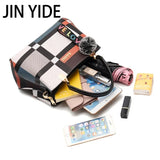 Plaid Shoulder Bag Women Messenger Crossbody Totes