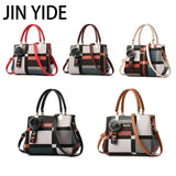 Plaid Shoulder Bag Women Messenger Crossbody Totes
