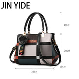 Plaid Shoulder Bag Women Messenger Crossbody Totes