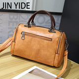 Retro PU Leather Tassel Crossbody Bag for Ladies