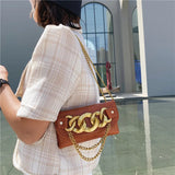 Mini Crossbody Bag Stone Pattern Belt Clutch