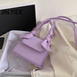 Pattern Leather Crossbody Bag for Women
