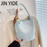Versatile Messenger Bag Handbag Retro Bucket Bag