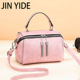 Rivet Leather Handbag Multicolor Crossbody Bag for Ladies