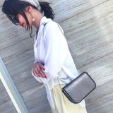 Small Crossbody Messenger Bag Chain Handbag with Tassel