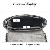 Small Crossbody Messenger Bag Chain Handbag with Tassel
