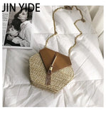 Women Straw Handbag Beach Bohemia Bag Shoulder Bag