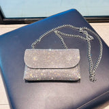 Rhinestones Mini Clutch Wallet Chain Evening Shoulder Bag