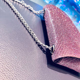 Rhinestones Mini Clutch Wallet Chain Evening Shoulder Bag