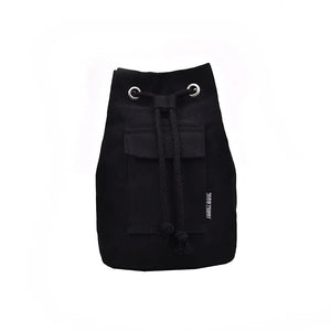 Canvas Drawstring Bucket Bag Single Shoulder Travel Bag