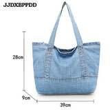 Denim Shoulder Hand Bag for Woman Casual Jeans Bags Women Handbags