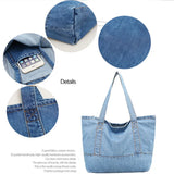 Denim Shoulder Hand Bag for Woman Casual Jeans Bags Women Handbags