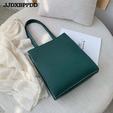 Small Leather Casual Tote Bag Handbag Shoulder Messenger Green Pink