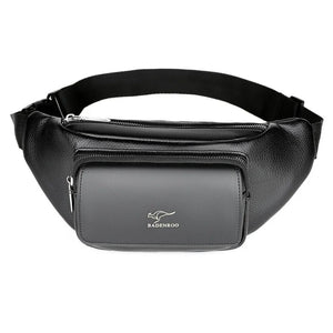JNKET Men's PU Leather Waist Bag Shoulder Bag Messenger Bags