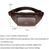 JNKET Men's PU Leather Waist Bag Shoulder Bag Messenger Bags