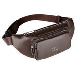 JNKET Men's PU Leather Waist Bag Shoulder Bag Messenger Bags