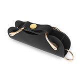 JNKET Unisex Cow Leather Key Bag Large Capacity Key Case Waist Hanging Key Bag
