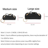 JNKET Unisex Cow Leather Key Bag Large Capacity Key Case Waist Hanging Key Bag
