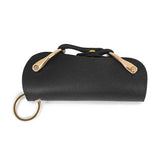 JNKET Unisex Cow Leather Key Bag Large Capacity Key Case Waist Hanging Key Bag